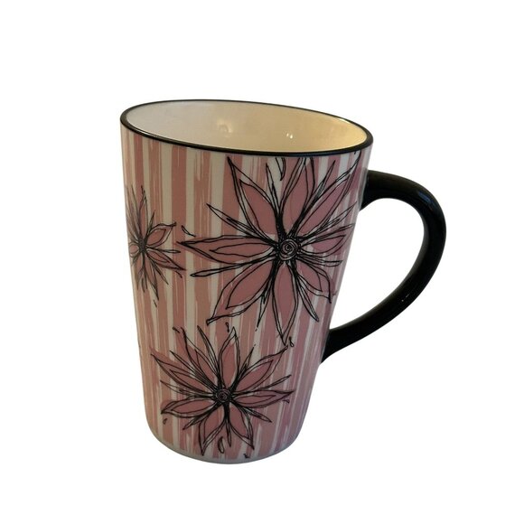 Rare Starbucks Coffee 2006 Pink Daisy Latte Mug 14 Oz Tall Ceramic Dishwasher/Mi - Picture 1 of 2